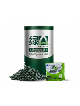 绿A天然螺旋藻精片0.5g*6粒/袋*100袋 绿a螺旋藻片 增强免疫力 耐缺氧 抗疲劳